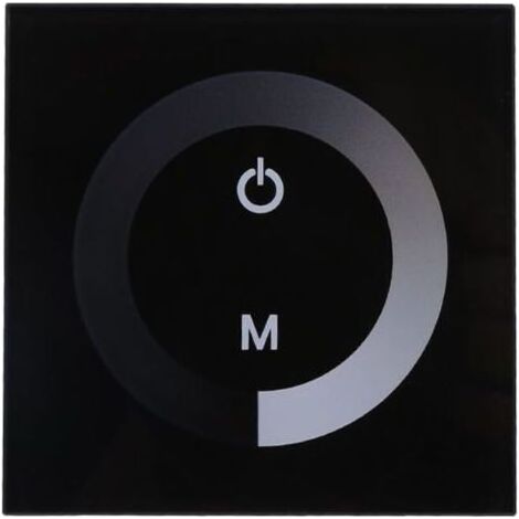 Dimmbares Licht, dimmbares LED-Touchpanel, monochromer Dimm-Wandschalter-Controller, geräuschloses DC 12V-24V Touchpanel-LED-Streifenlicht mit Fernbedienung (1/4)