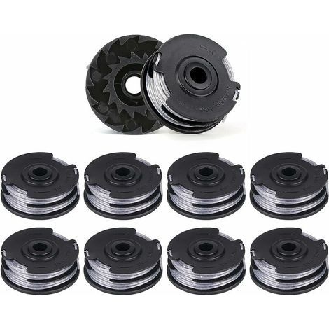 Lot de 10 Bobines de Fil de Rechange pour Débroussailleuses Double Ligne, Longueur de 6 m x 1,6 mm, Convient pour les Modèles Bosch ART 30-36 LI, ART 30, ART 27 et ART 24. (1/5)
