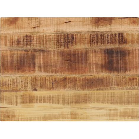 Tischplatte 80x70x1,5 cm Rechteckig Raues Massivholz Mango