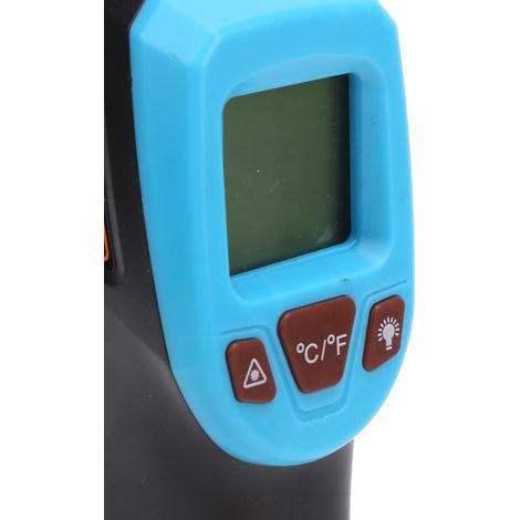 GM320S Infrarot-Thermometer mit LCD-Bildschirm, industrielle Hochtemperatur-Infrarot-Heißluftpistole (blau) (1/5)