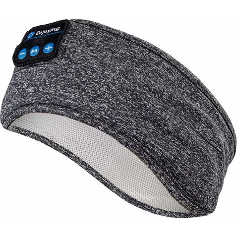Wireless Sleep Headphones Bluetooth V5.0 Sports Headband Headphones with Ultrathin HD Stereo Speakers, Perfect for Sports, Side Sleepers, Airplane Travel, Meditation and Relaxation Gray (1/5)