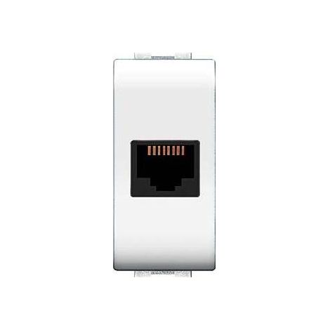 12 x LIFE 4084 WH PRESA TELEFONICA RJ11 PLUG 6/4A BIANCO