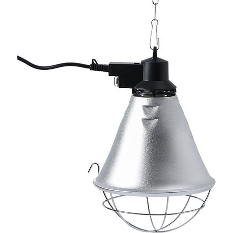 Lampe chauffante pour poulaillers avec protection infrarouge (avec câble de 2,5 m) (1/4)