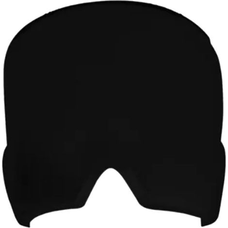 Bandeau frontal gel double couche, masque froid réutilisable pour migraine et céphalée, noir, soulagement à domicile (1/5)