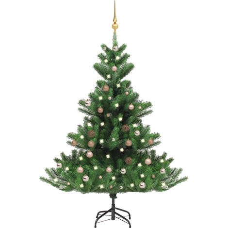 LED de árbol de Navidad artificial/bolas de 150 cm Cáucasiano verde (1/5)