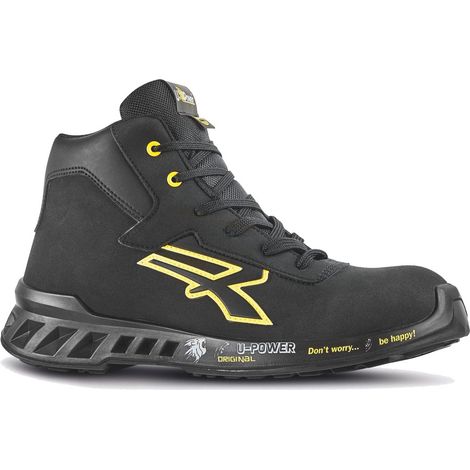 U-Power Nelson S3 SRC CI ESD hohe Sicherheitsschuhe - 47 EU - Schwarze