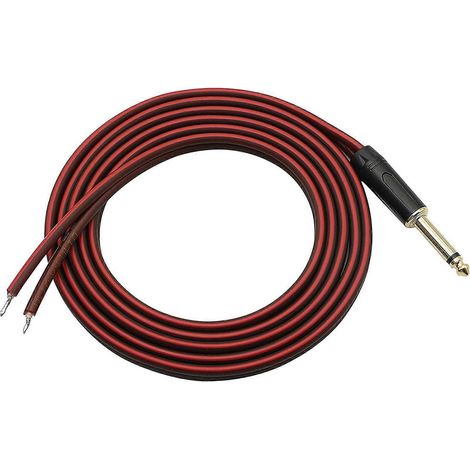 6,35-mm-Klinkenstecker auf blanken Lautsprecherdraht, Audiokabel auf 6,35-mm-Mono-Stecker-Adapter