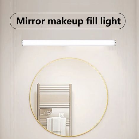 800LM 5W Applique murale LED sans fil rechargeable avec contrôle tactile pour miroir de maquillage, salle de bain (1/5)