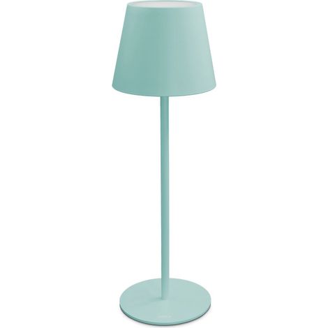 Ecolight LAMPADA DA TAVOLO A LED NINA RICARICABILE 1,8 W - 180 lumen - 3.000K Col. Turchese