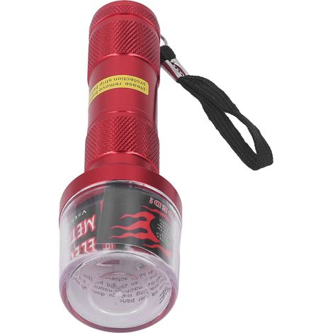 Elektrischer Kräutergrinder aus Aluminiumlegierung, fackelförmig, manuelles Feinmahlen, roter Grinder (1/5)