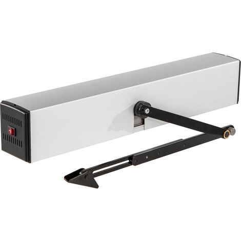 Ouvre-porte automatique 10 kg, 110-240V, 50W, angle 120° réglable, en alliage d'aluminium, pour portes battantes. (1/5)