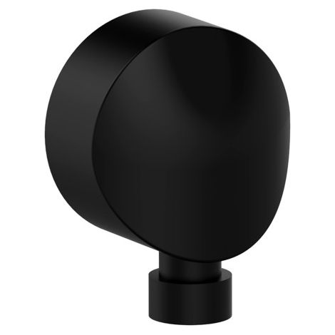 Presa acqua tonda in ottone nero opaco (1/3)