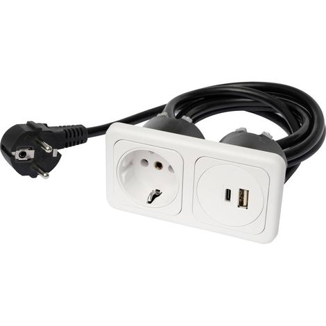 inprojal elektrosysteme 9016-118.81 Presa da incasso con USB-C®, con uscita di ricarica USB, Consegna dell'energia IP20 (1/2)