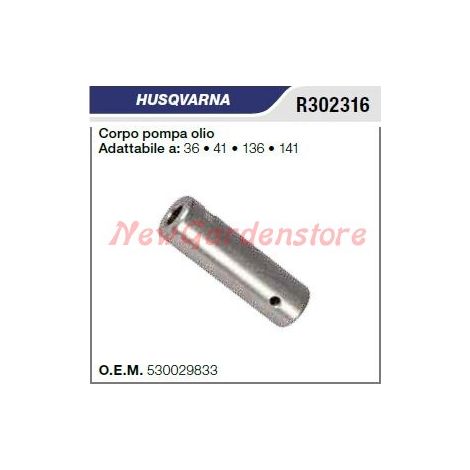 Corpo Pompa olio HUSQVARNA motosega 36 41 136 141 R302316