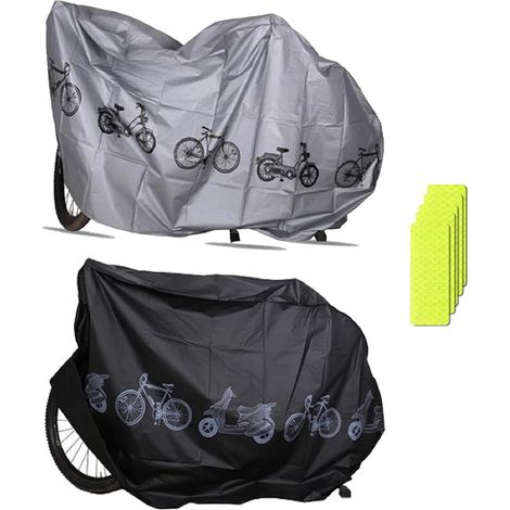Velo Exterieur Housse,Protection Vélo Imperméable Anti-UV Poussière,Bâche de Protection Étanche pour Vélo 2PC Couverture de Vélo pour Vélo de Montagne Moto Voiture Électrique (1/5)
