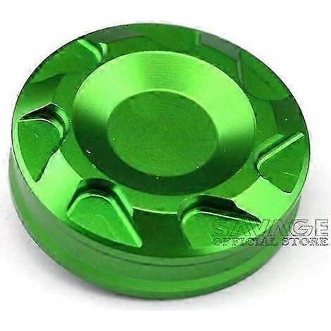 Bouchon de réservoir de cylindre de frein avant pour Kawasaki ZX6R ZX10R ZX14R 1000 Z1000SX, accessoires moto, couvercle de liquide d'huile CNC, protège-tibias de moto (vert) (1/5)