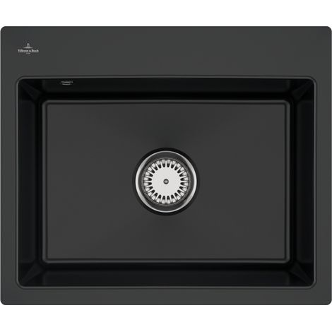 Vasque VB SP Subway 60 S plate 565x475mm Ablgarn. Revêtement Keram Pure Black
