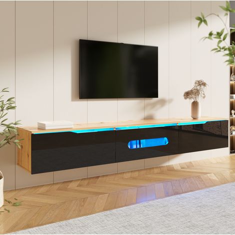 TV Möbel Schrank 180 cm mit LED und Stauraum HAVRYA (1/5)