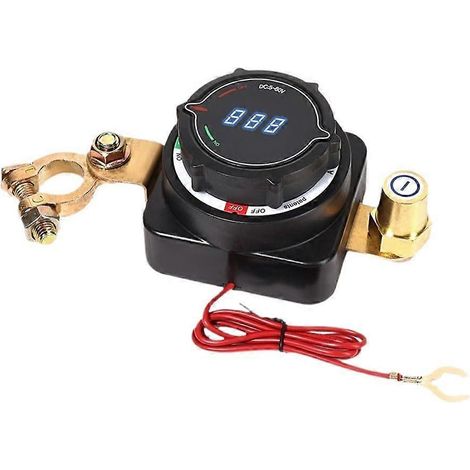 Disjoncteur de batterie haute performance compatible avec les camping-cars et les yachts, avec voltmètre, courant nominal de 300 A et gestion sécurisée de l'alimentation. (1/5)
