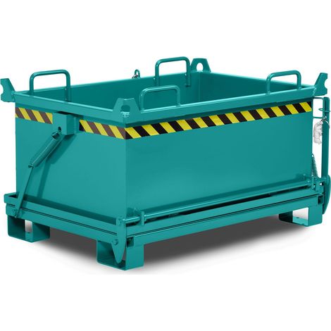 RR Industrietechnik Klappbodenbehälter Typ RBB-150 910x2000x1300mm 1500dm³ RAL 5018 Türkisblau