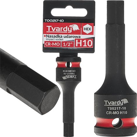 Vaso de impacto HEX 1/2" H10 CR-MO (10/100) (1/4)