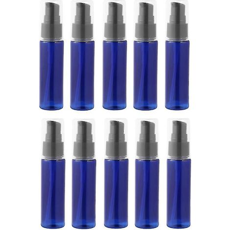 Lot de 10 flacons-pompes de voyage