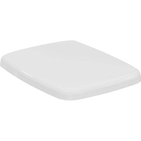 Ideal Standard – Cantica Sedile per wc, Design avvolgente, Angolare, UV resistente, durevole, set di cerniere incluso, facile da installare, Duroplast robusto, Bianco (1/8)