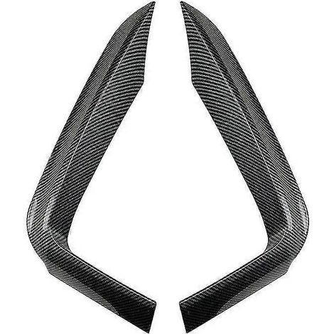 Frontstoßstangen-Nebelscheinwerferabdeckung mit Splitterlippe in Carbon-Optik für BMW 4er 420d 425d 430i 430d 435d F32 F33 F36 M Sport (2014–2020) (1/4)