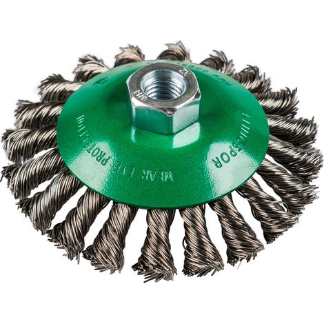Klingspor BK 600 Z Kegelbürste gezopft Anzahl Reihen 1, 115 mm Gewinde M 14 0,5 Edelstahl (1/3)