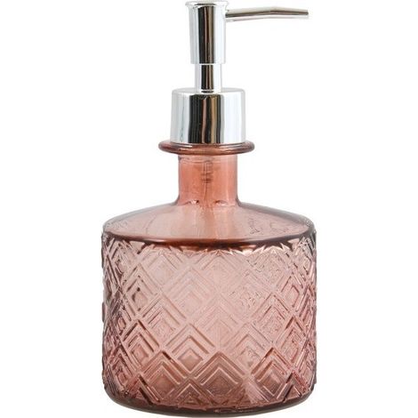 Distributeur de savon verre recyclé CARMINA Terracotta Spirella (1/5)