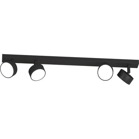 Binario top light edra 1210 4 ne gx53 led lampada soffitto parete moderna faretti orientabili