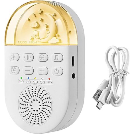 Máquina de sonido para dormir - Máquina de ruido blanco - Máquina de sonido de lluvia - Máquina de sonido para dormir para adultos - Máquina de sonido para dormir - Máquina de sonido para viajes (1/4)