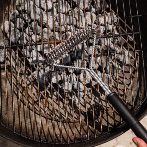 Lot de 2 brosses de nettoyage barbecue acier inoxydable, Gril/Poêles/Grilles, Robuste Métallique Cuneary (1/5)