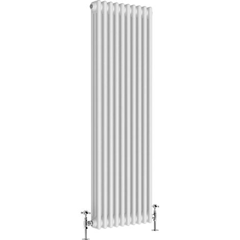 Warmehaus Traditional Triple White Tall Radiator 1500 x 470mm (1/5)
