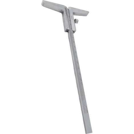 Pied à coulisse de profondeur en acier carbone hautement poli chromé précis 0.02mm 0-150mm outil mesure usinage bois mécanique (1/5)
