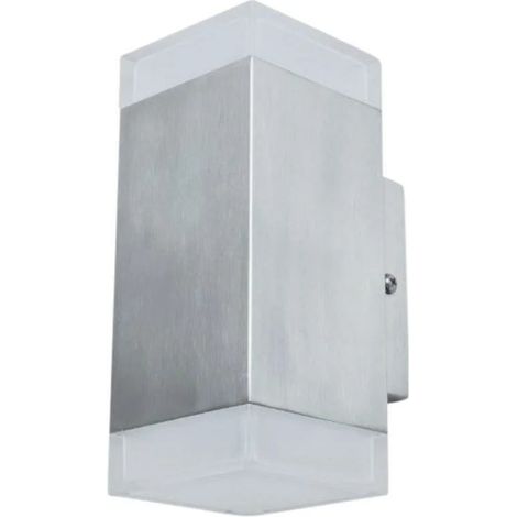 Lampada da esterno Lutec Bilayer LED lampada da parete up & down in acciaio inox (1/4)