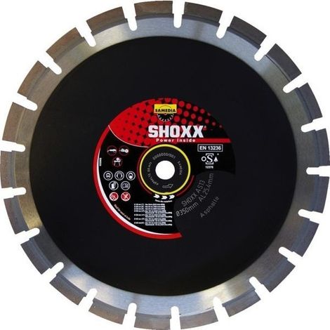 Lame Diamant Shoxx As13 Coupe Asphalte Ultra-rapide Et Durable - Samedia (1/2)