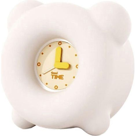 Réveil à luminosité réglable, horloge de table rechargeable avec affichage de dessin animé et réglage de l'alarme (1/4)