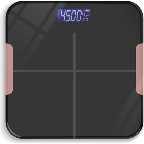 (Noir, peut être connecté à un téléphone portable pour le recharger) Balance connectée pour la perte de poids (1/5)