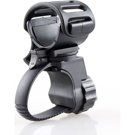 Bike Flashlight Mount Clamp, 360 Degree Rotation, Universal LED Bike Light Holder (1/5)