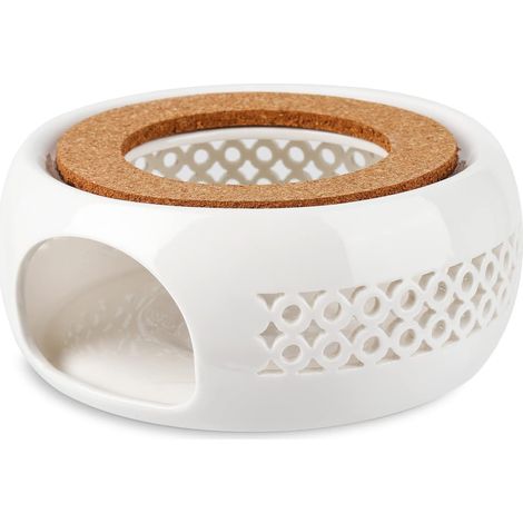 Ceramic teapot warmer, hollow carved design, heater, coffee warmer, suitable for tea and coffee heat preservation (1/5)