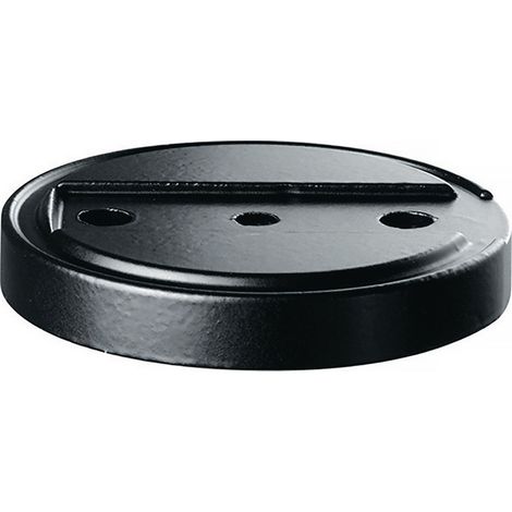 Tope de puerta base 3699 GP D.70mm H.10mm silicona negra montaje con taco TECWERK (1/2)