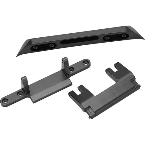 RC-Heckstoßstangen-Set aus Aluminiumlegierung, Ersatzteile für Axial SCX24 1/24, schwarz (1/5)