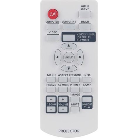 N2QAYA000116 TéLéCommande de Remplacement pour VidéOprojecteur LCD Panasonic PT-LB382 PT-LB332 PT-LW312 PT-LW362 PT-LB412 (1/4)
