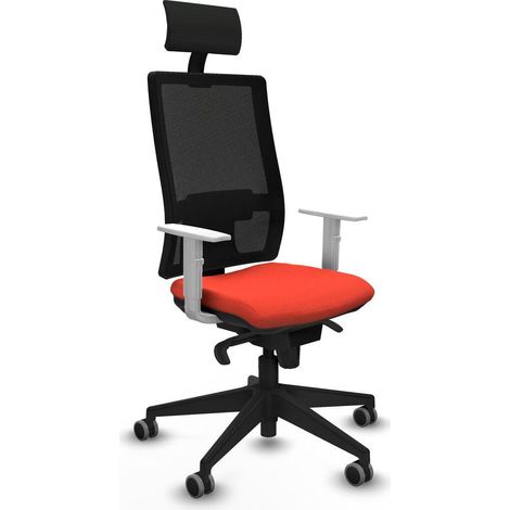 piqueras-y-crespo Chaise ergonomique orange foncé bureau (1/3)