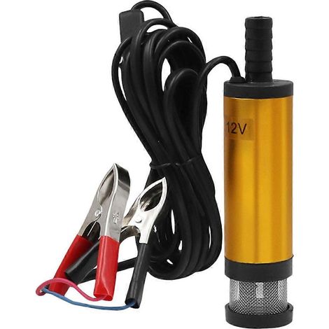 Pompe électrique CC 12 V avec filtre externe, pompe submersible, petite pompe à eau B (1/5)