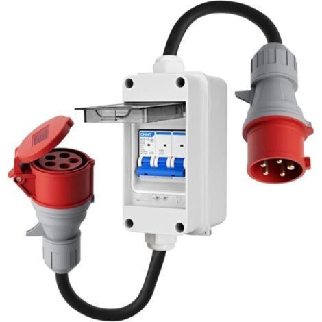 CEE 32A auf 16A Adapter mit Leitungsschutzschalter