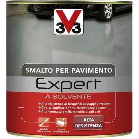 Smalto V33 per pavimento alta resistenza lt 0,50 grigio scuro