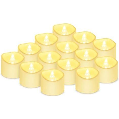 Bougies LED Flamme Vacillante Lumière, Chandelles clignotantes lampe, Bougies électriques Bougies de noël, Arbre de noël, pâques(24 pièces dans la boîte) (1/5)