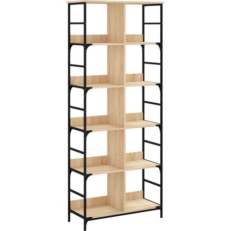 Maison Exclusive - Bücherregal Sonoma-Eiche 78,5x33x188,5 cm Holz